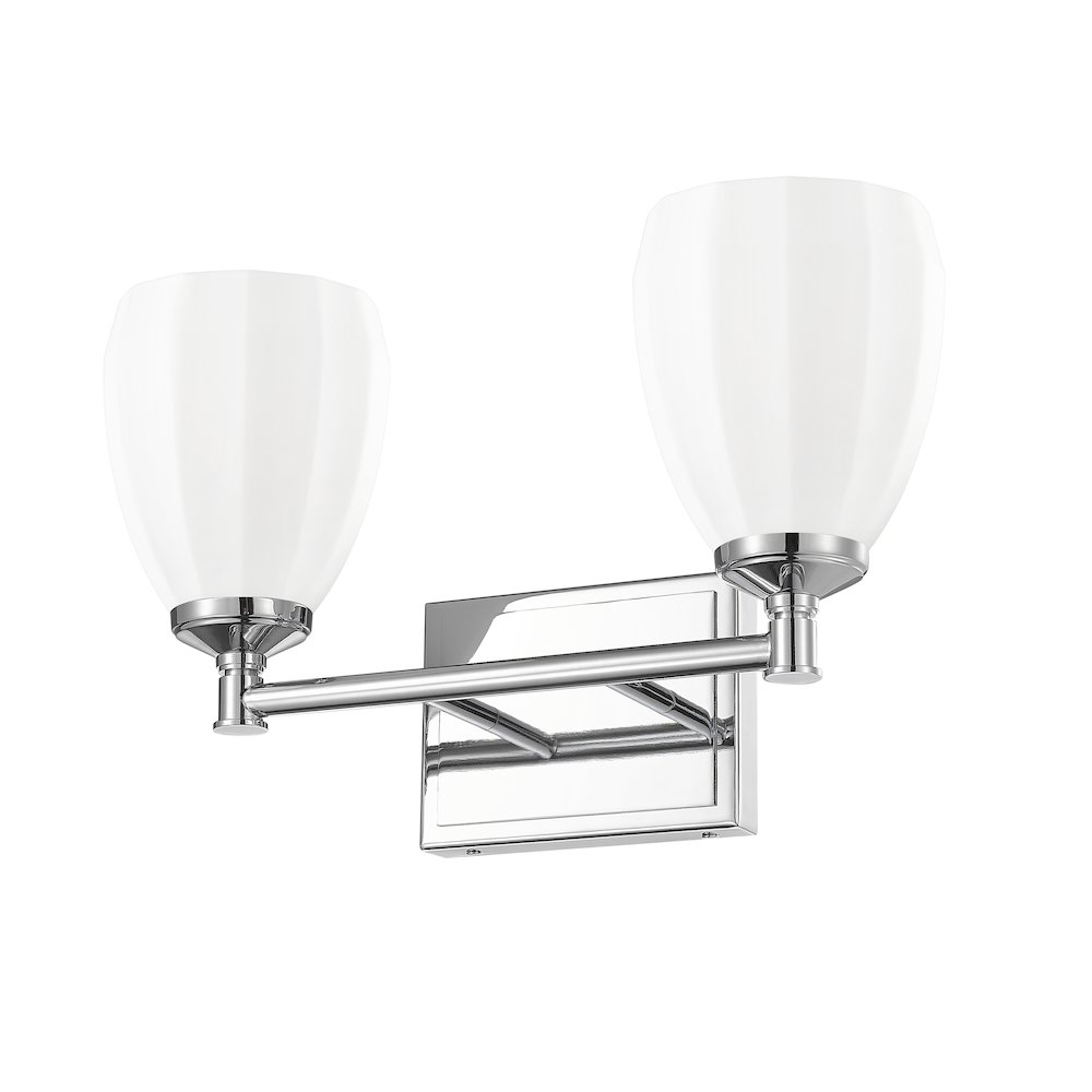 Z-Lite Oren 2 Light Vanity in Chrome  color, Steel frame. Picture 5