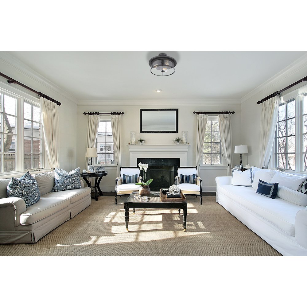 Z-Lite 3 Light Semi Flush Mount. Picture 6