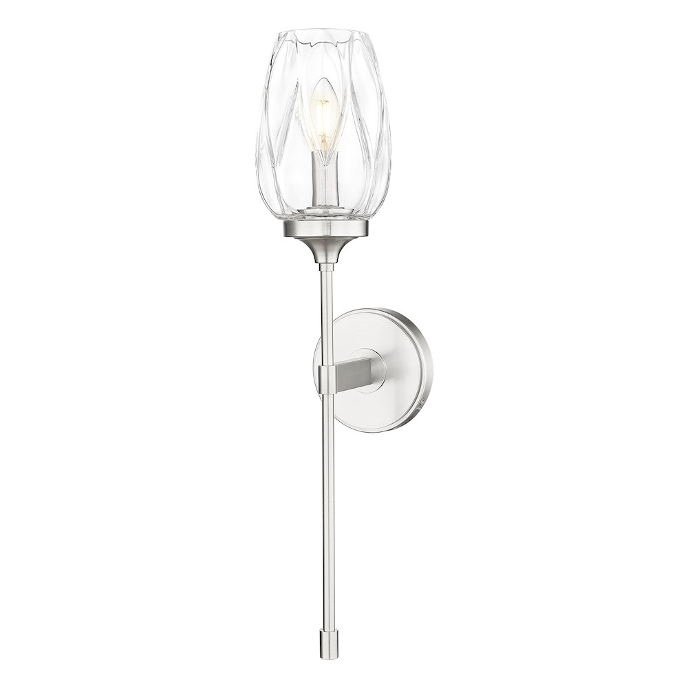 Z-Lite 1 Light Wall Sconce, Brushed Nickel. Picture 1