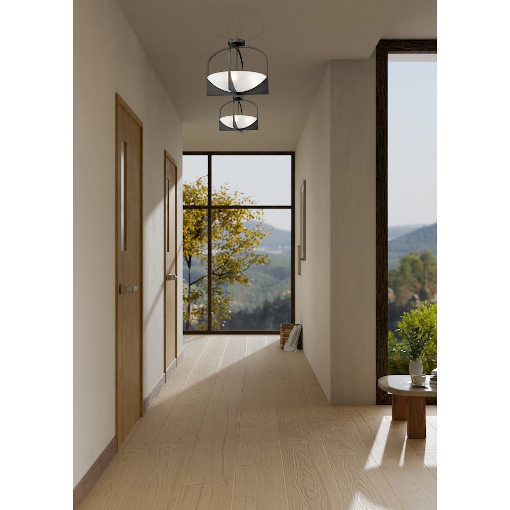 Z-Lite 4 Light Semi Flush Mount. Picture 6