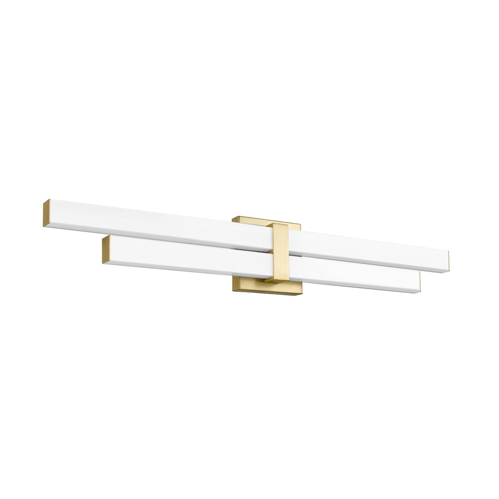 Z-Lite Zane 2 Light Vanity in Modern Gold Frame Finish. Picture 5