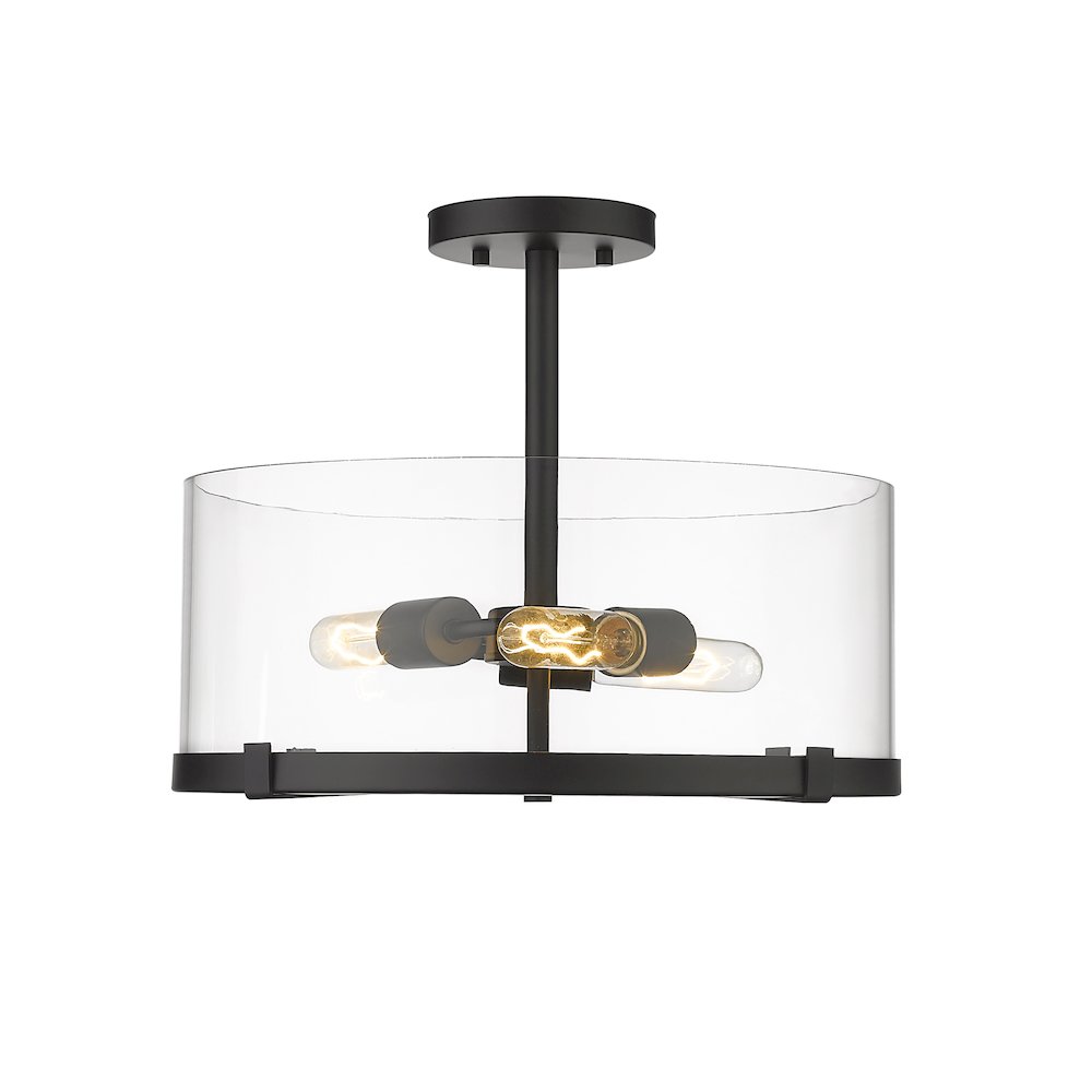 Z-Lite 3 Light Semi Flush Mount. Picture 2