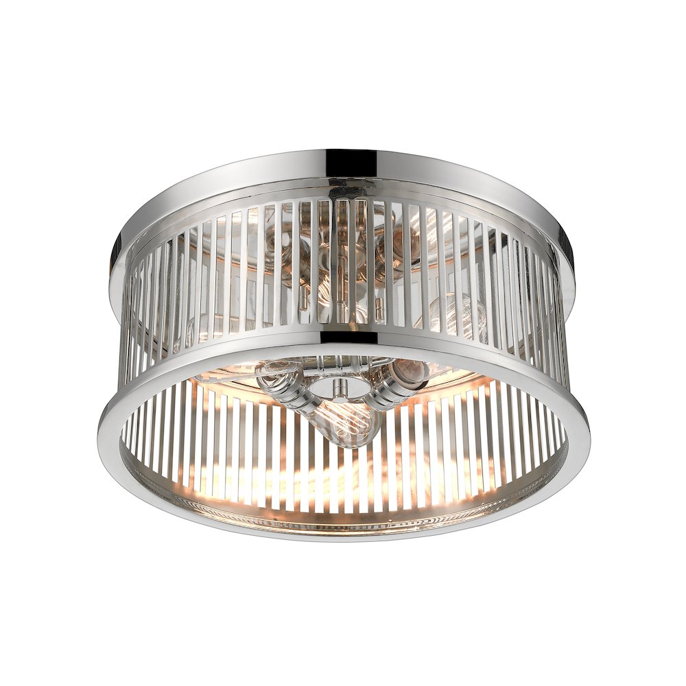 Z-Lite 3 Light Flush Mount. Picture 3
