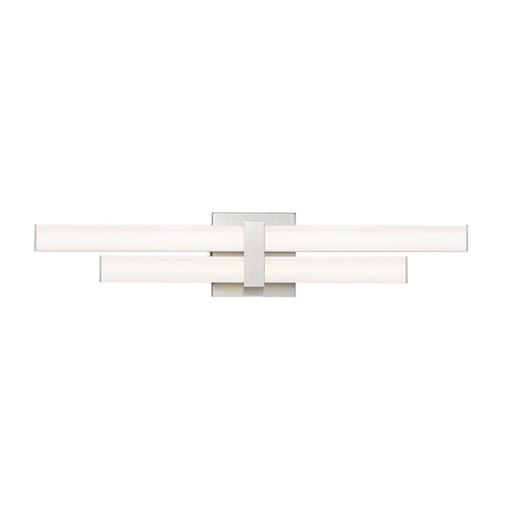 Z-Lite Zane 2 Light Vanity in Brushed Nickel Frame Finish. Picture 3