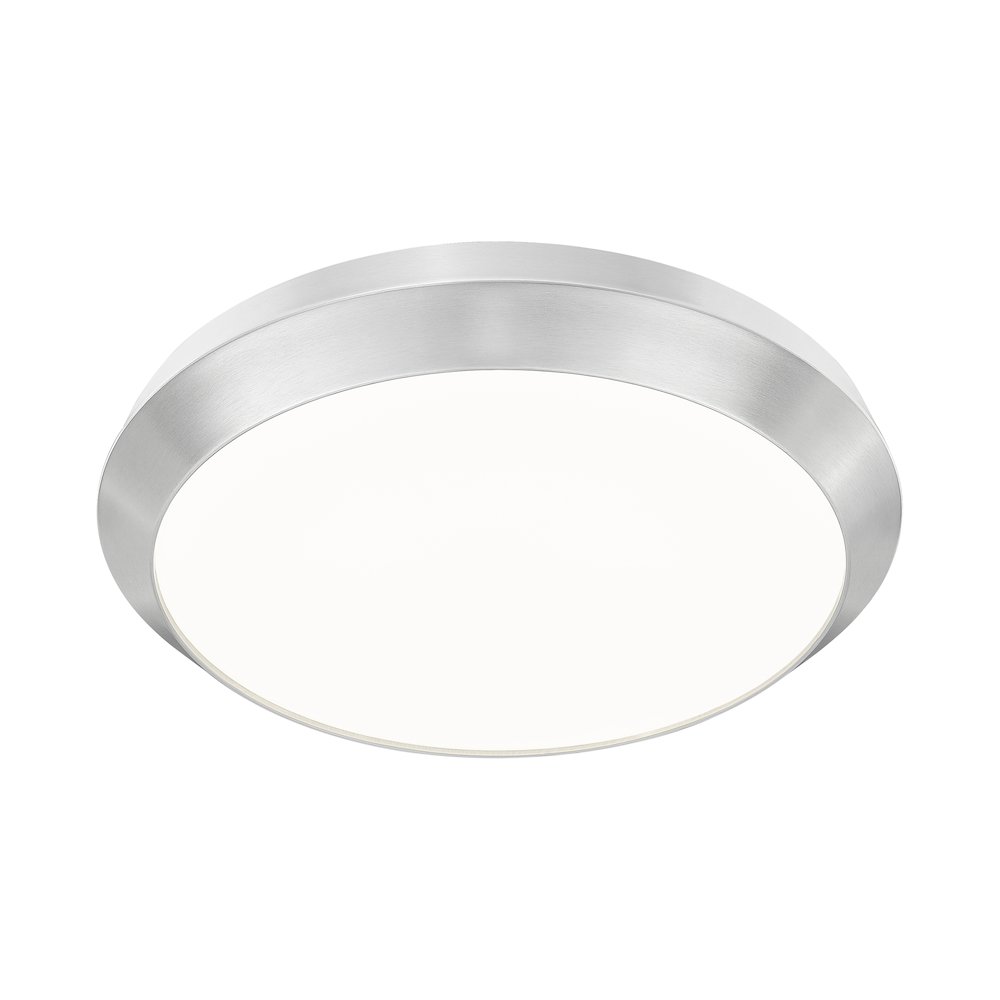 Z-Lite 1 Light Flush Mount, Brushed Nickel. Picture 3