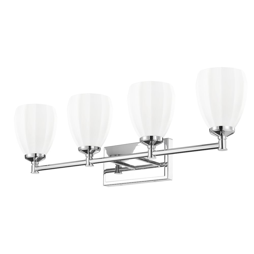 Z-Lite Oren 4 Light Vanity in Chrome  color, Steel frame. Picture 5