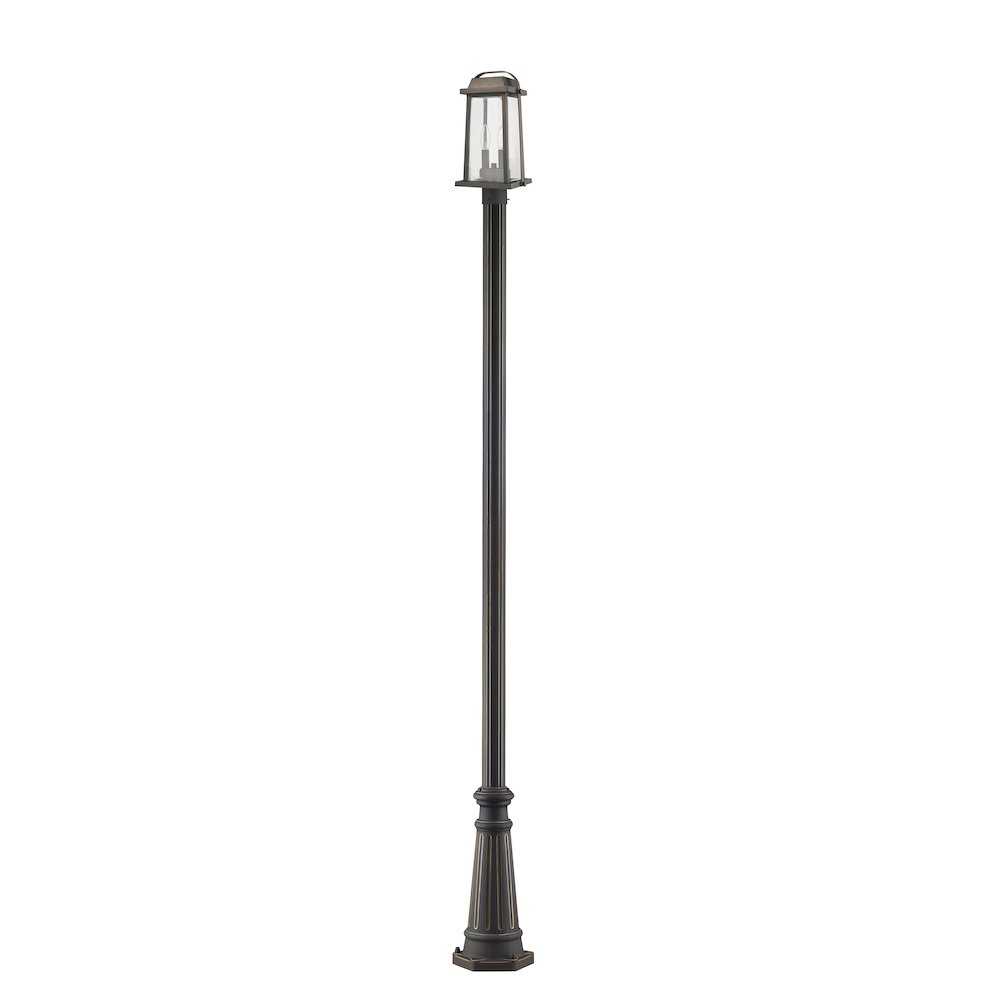Z-Lite 2 Light Outdoor Post Mounted Fixture. Picture 2