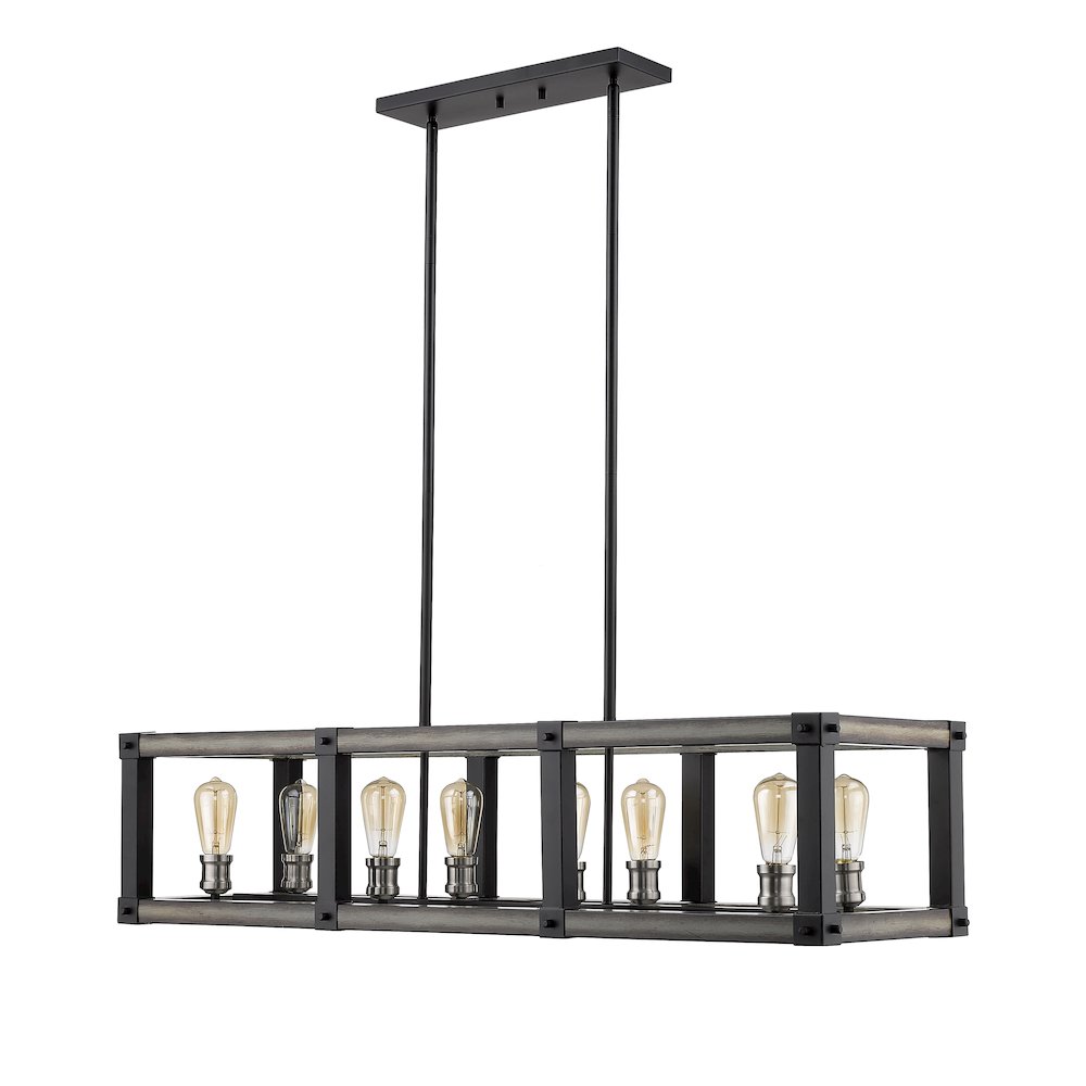 Z-Lite 8 Light Linear Chandelier. Picture 5