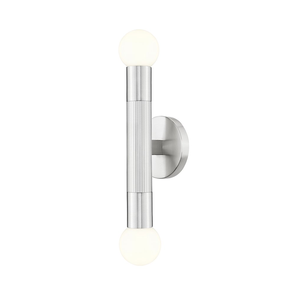 Z-Lite Stari 2 Light Wall Sconce in Brushed Nickel color, Steel frame. Picture 1
