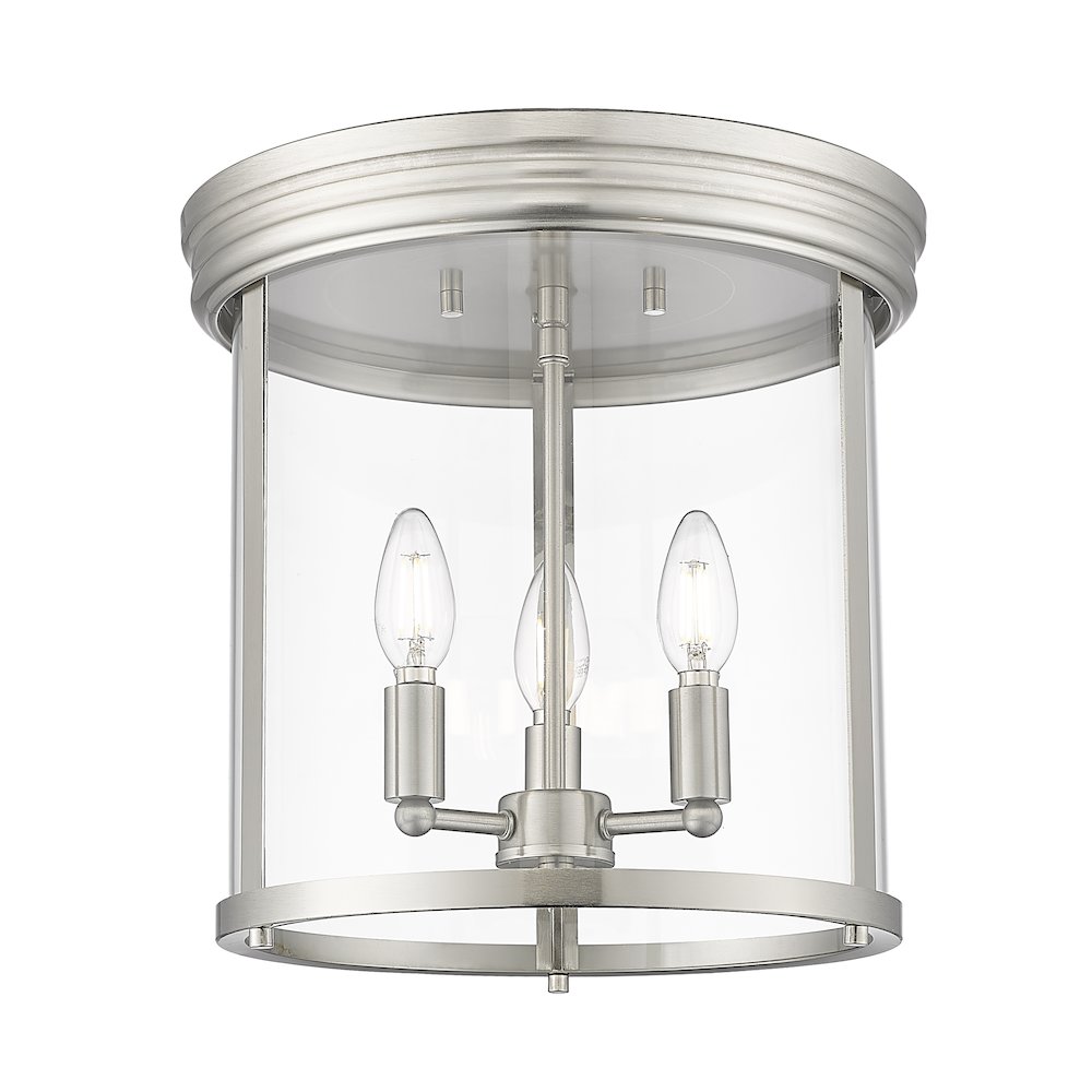 Z-Lite 3 Light Flush Mount. Picture 2