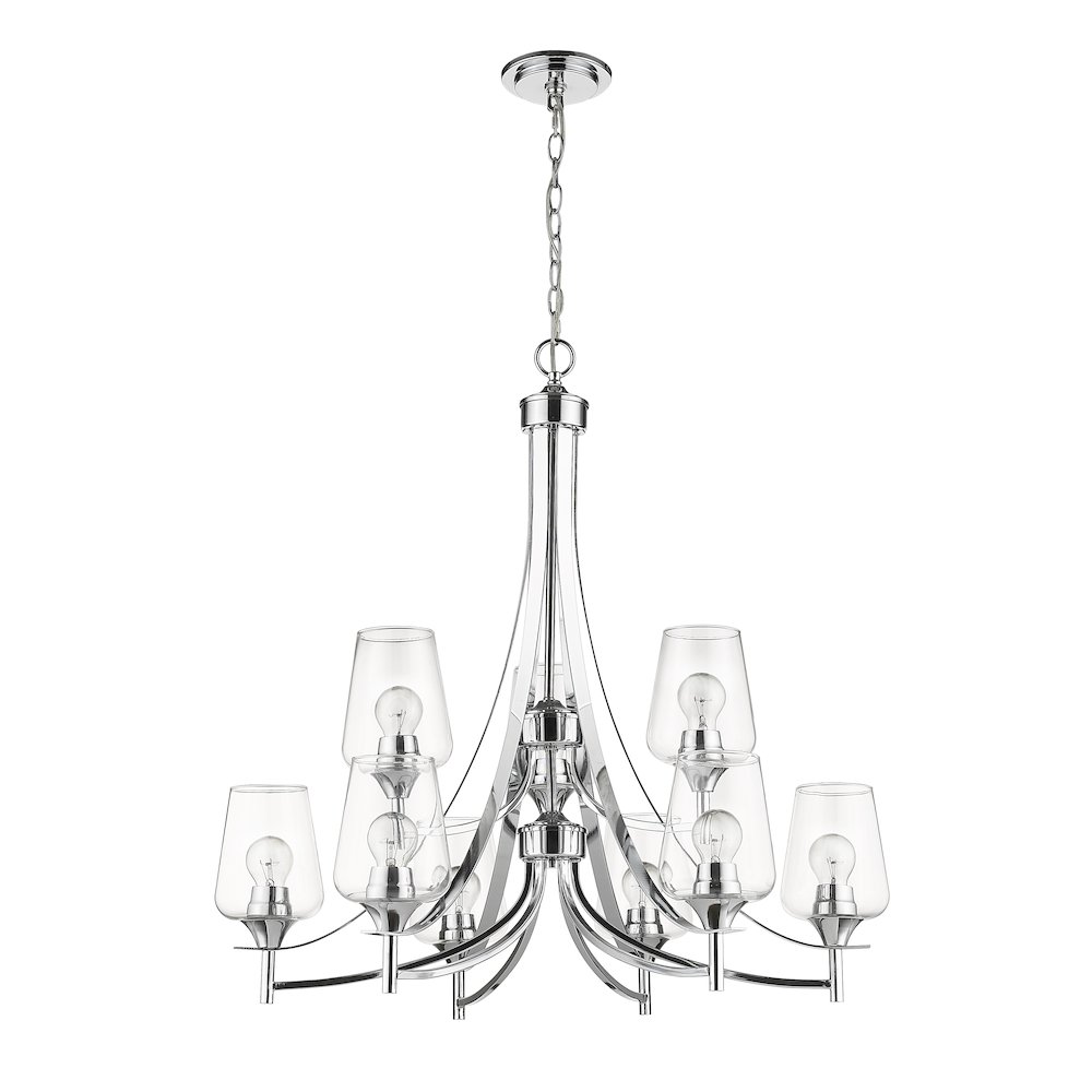 Z-Lite 9 Light Chandelier. Picture 5