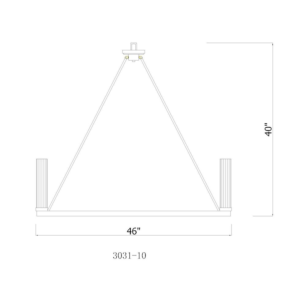 Z-Lite 10 Light Chandelier. Picture 8