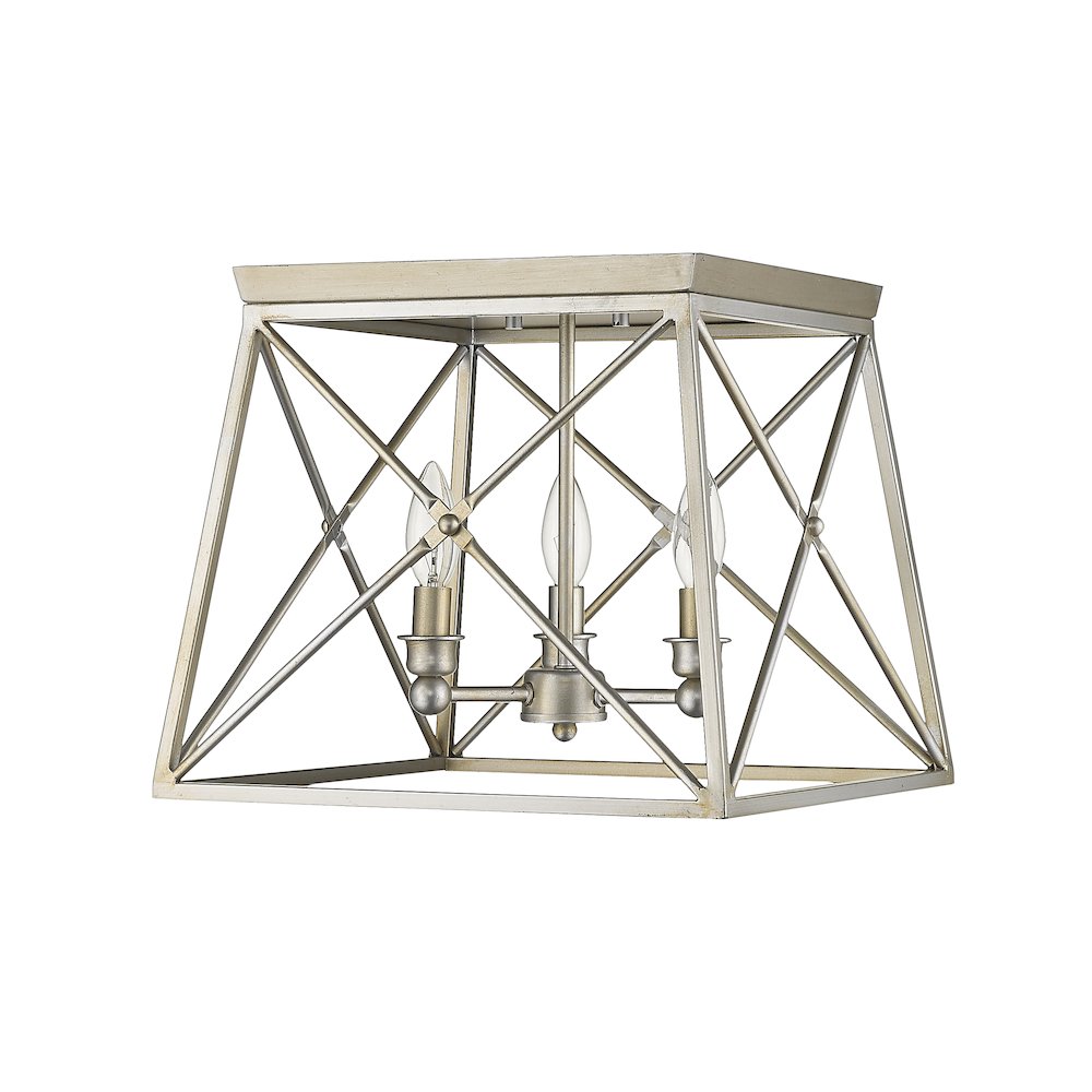 Z-Lite 3 Light Flush Mount. Picture 4