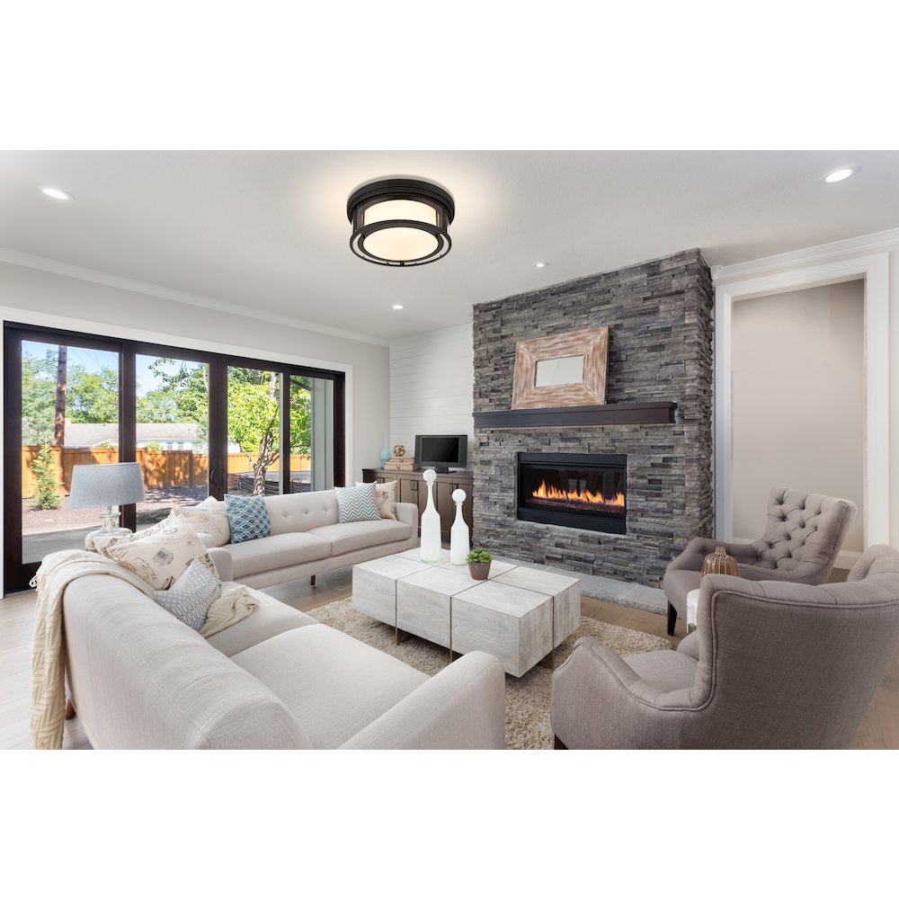 Z-Lite 3 Light Flush Mount. Picture 6
