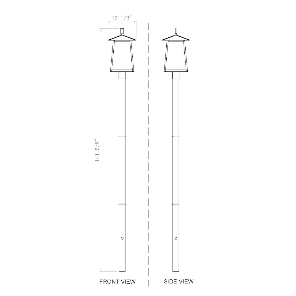 Z-Lite 4 Light Outdoor Post Mounted Fixture. Picture 8