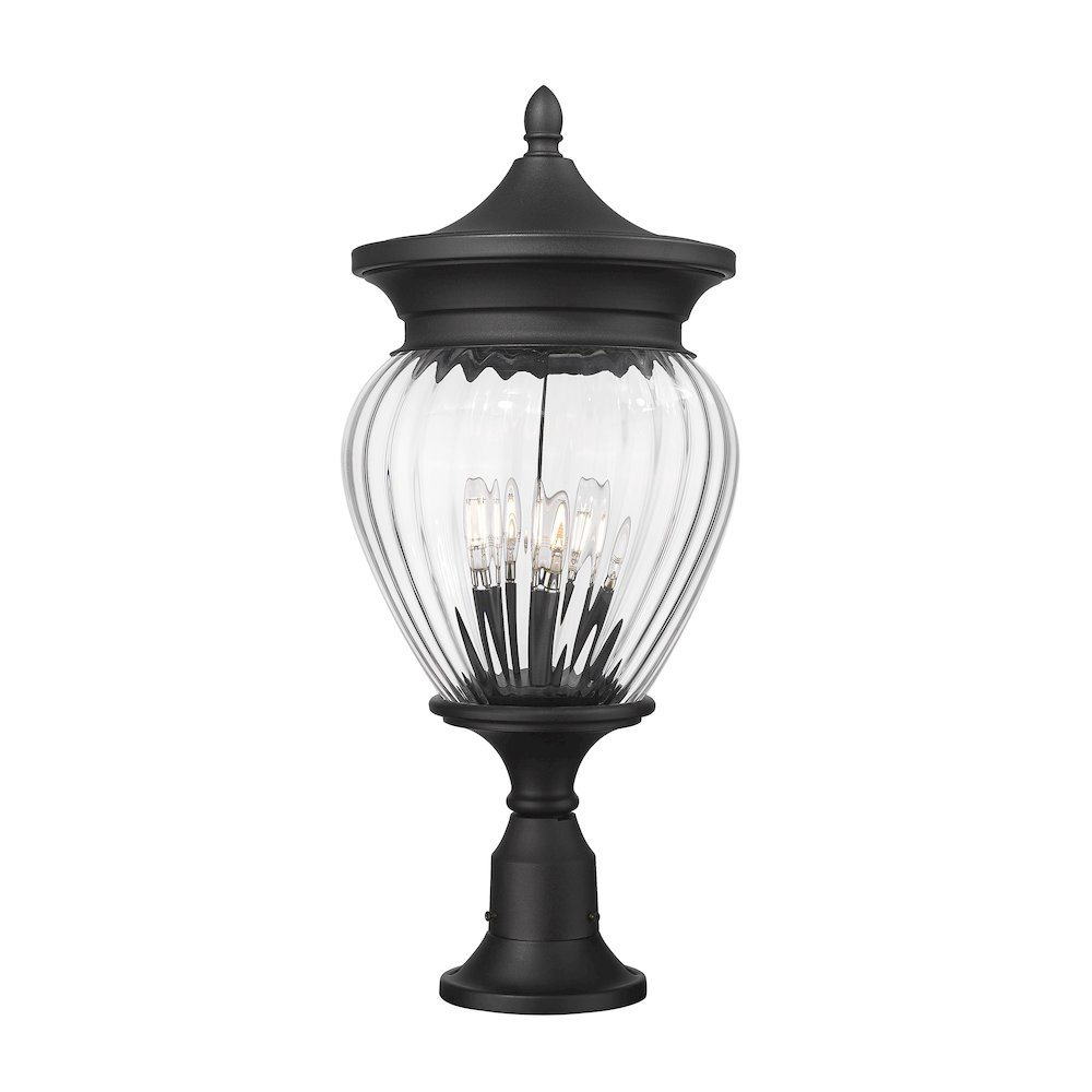Z-Lite 4 Light Outdoor Pier Mounted Fixture. Picture 1