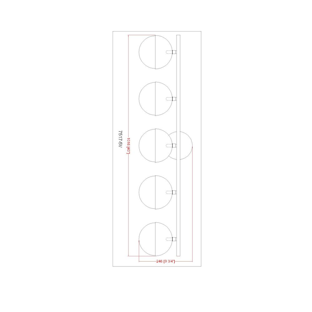 Z-Lite 5 Light Vanity. Picture 8