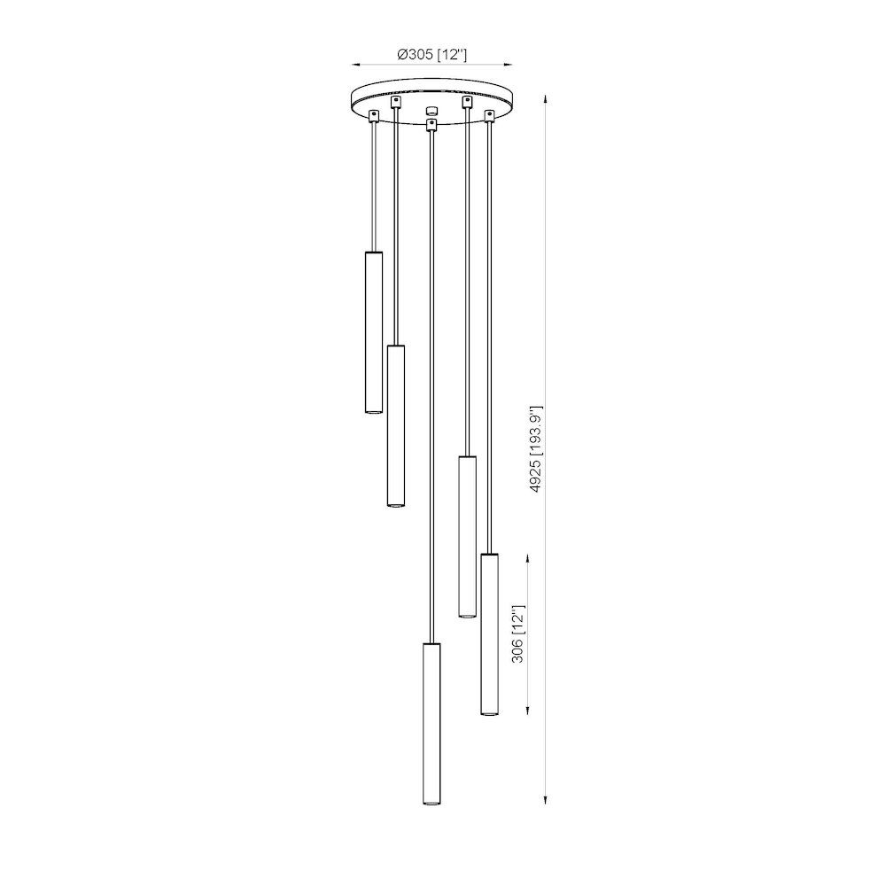 Z-Lite 5 Light Chandelier. Picture 8