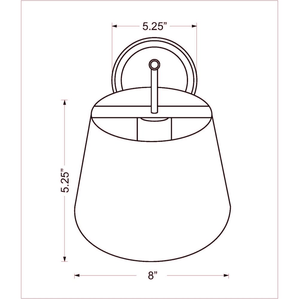Z-Lite 1 Light Wall Sconce. Picture 8