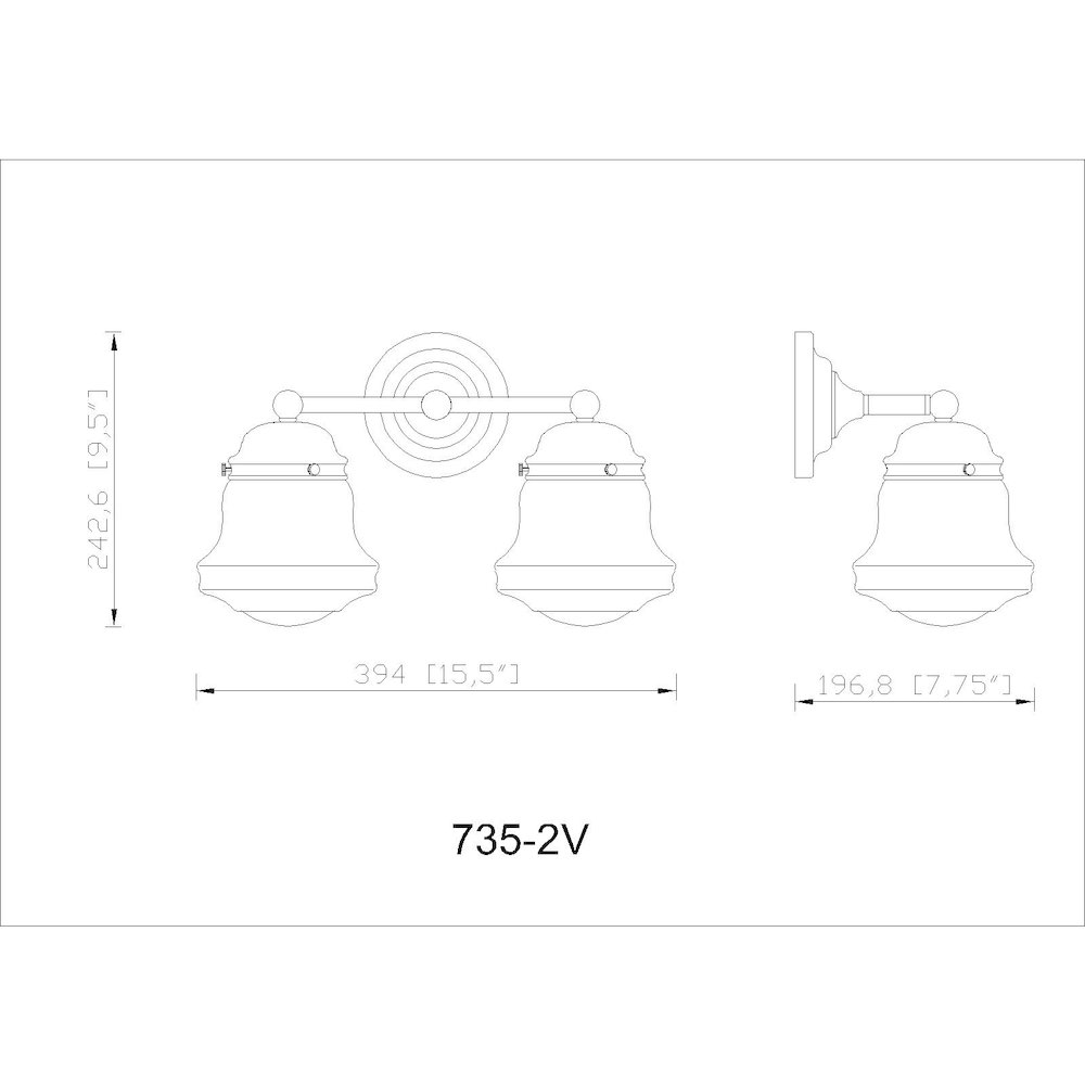 Z-Lite 2 Light Vanity. Picture 8