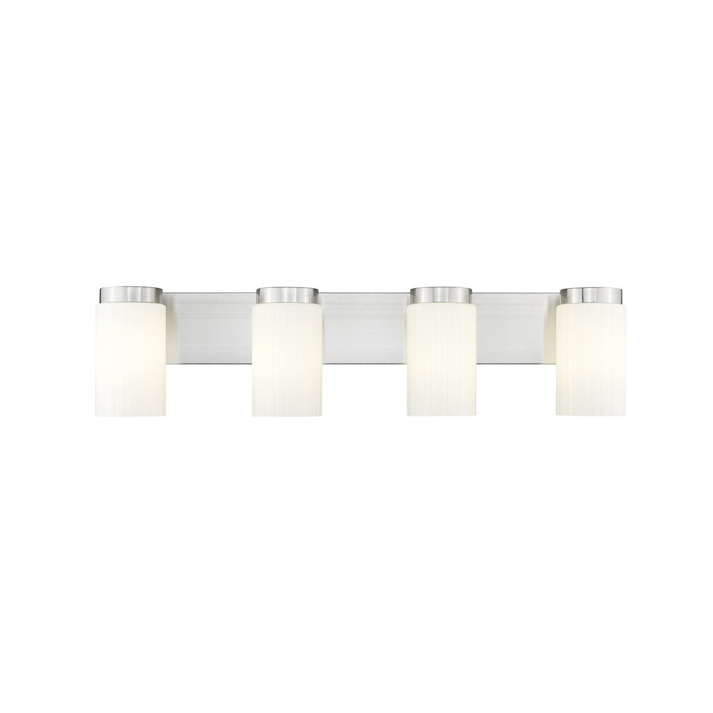 Z-Lite Burk 4 Light Vanity, Brushed Nickel. Picture 3