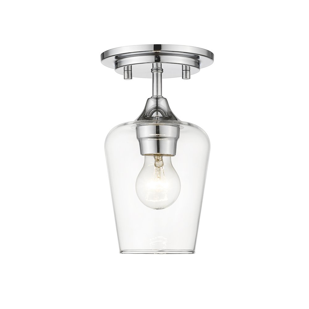Z-Lite 1 Light Flush Mount. Picture 1