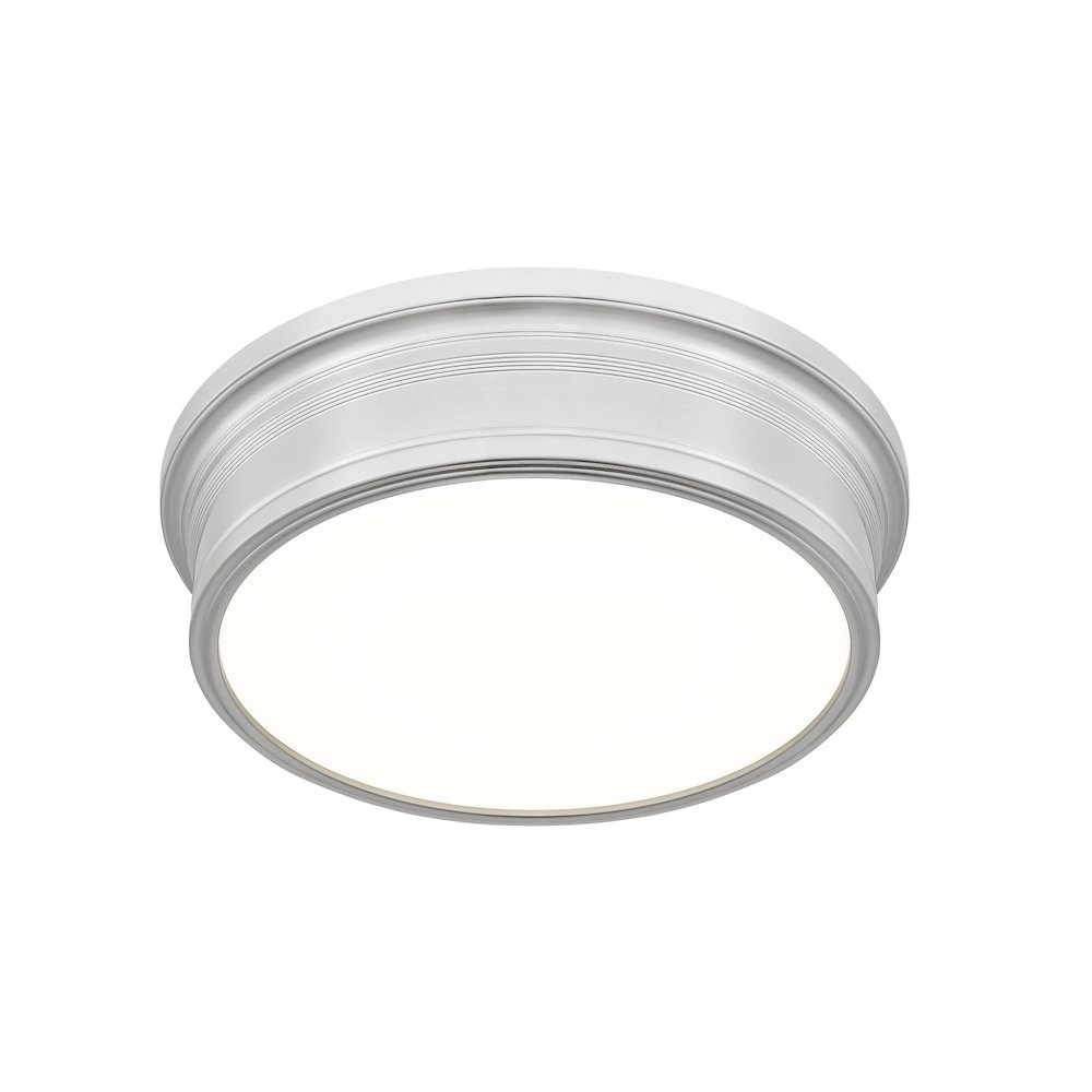 Z-Lite 1 Light Flush Mount, Brushed Nickel. Picture 3