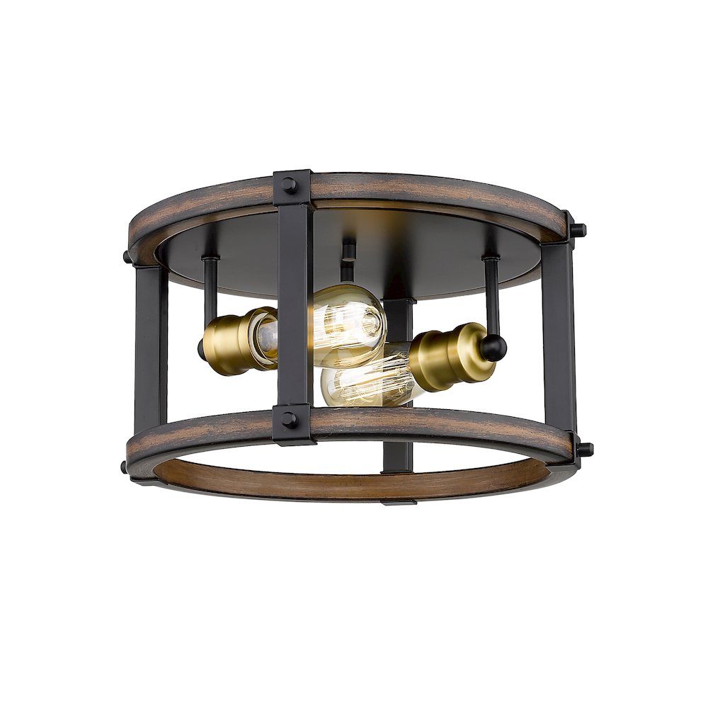 Z-Lite 2 Light Flush Mount. Picture 1