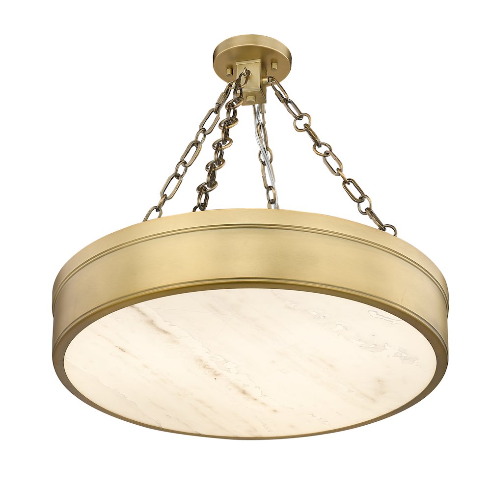 Z-Lite 3 Light Semi Flush Mount. Picture 3
