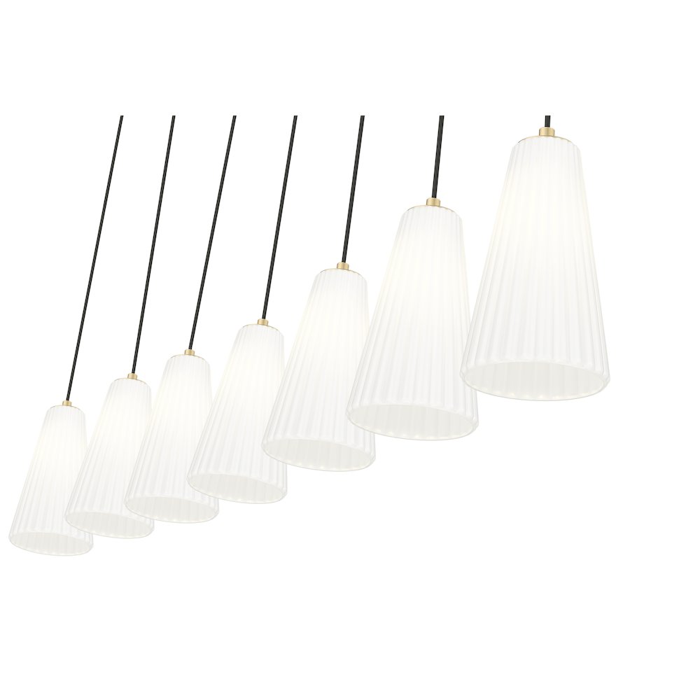Z-Lite 7 Light Linear Chandelier. Picture 4