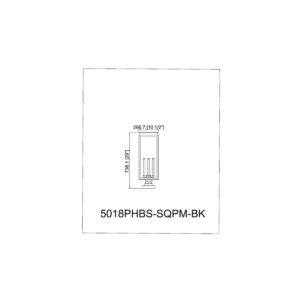 Z-Lite 4 Light Outdoor Pier Mounted Fixture. Picture 8