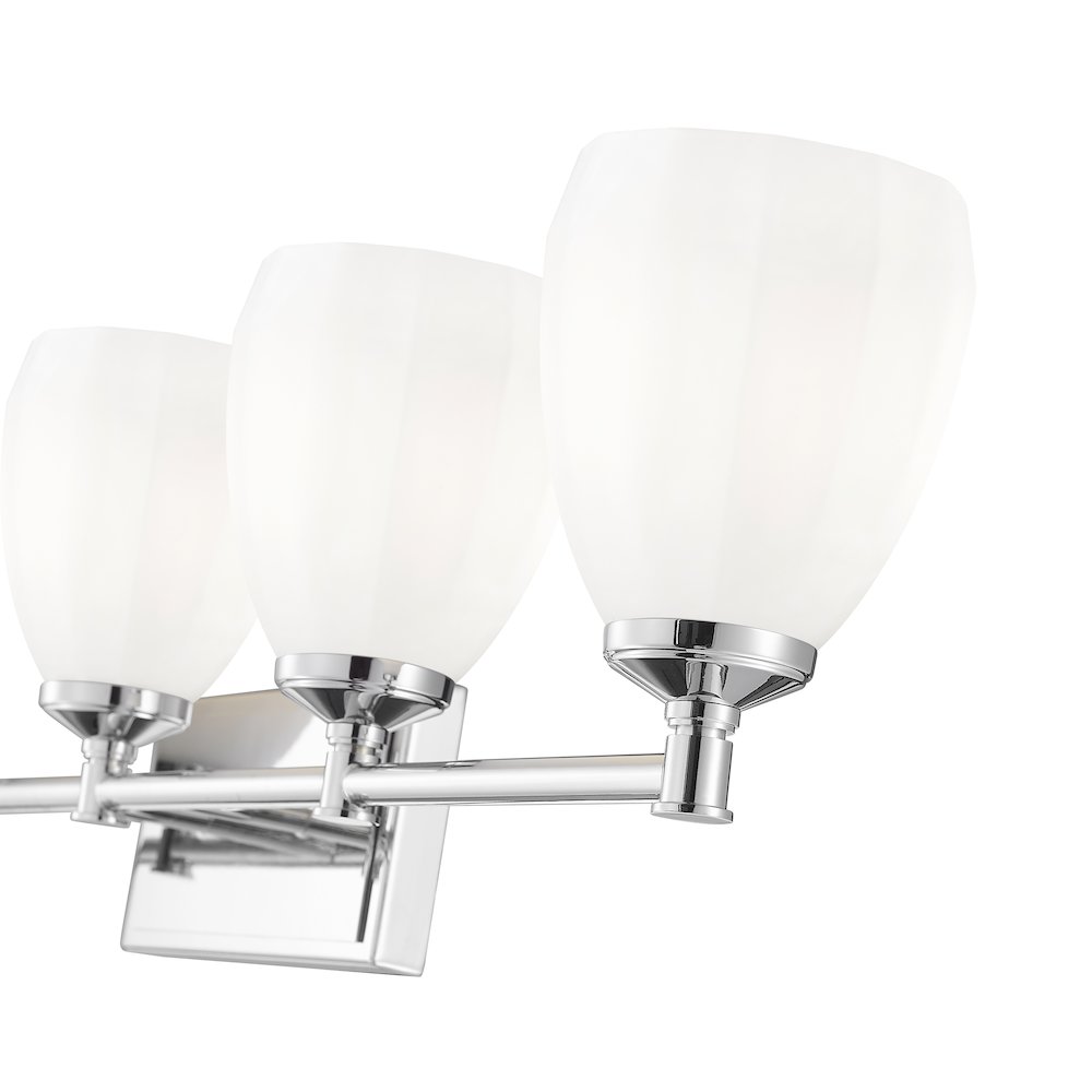 Z-Lite Oren 5 Light Vanity in Chrome  color, Steel frame. Picture 4