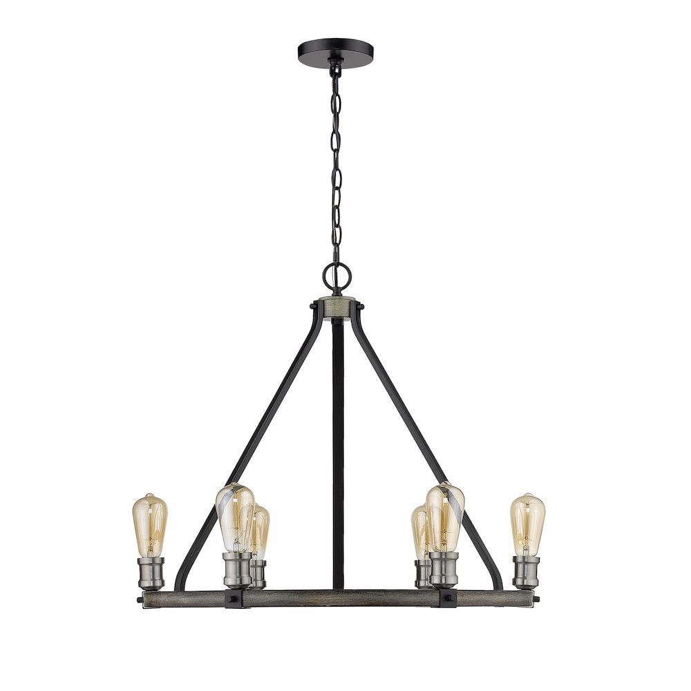 Z-Lite 6 Light Chandelier. Picture 5