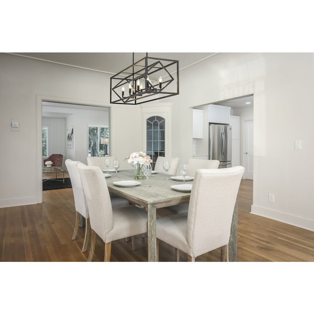 Z-Lite 8 Light Linear Chandelier. Picture 7