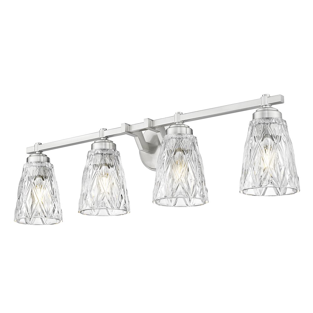 Z-Lite 4 Light Vanity, Brushed Nickel. Picture 3