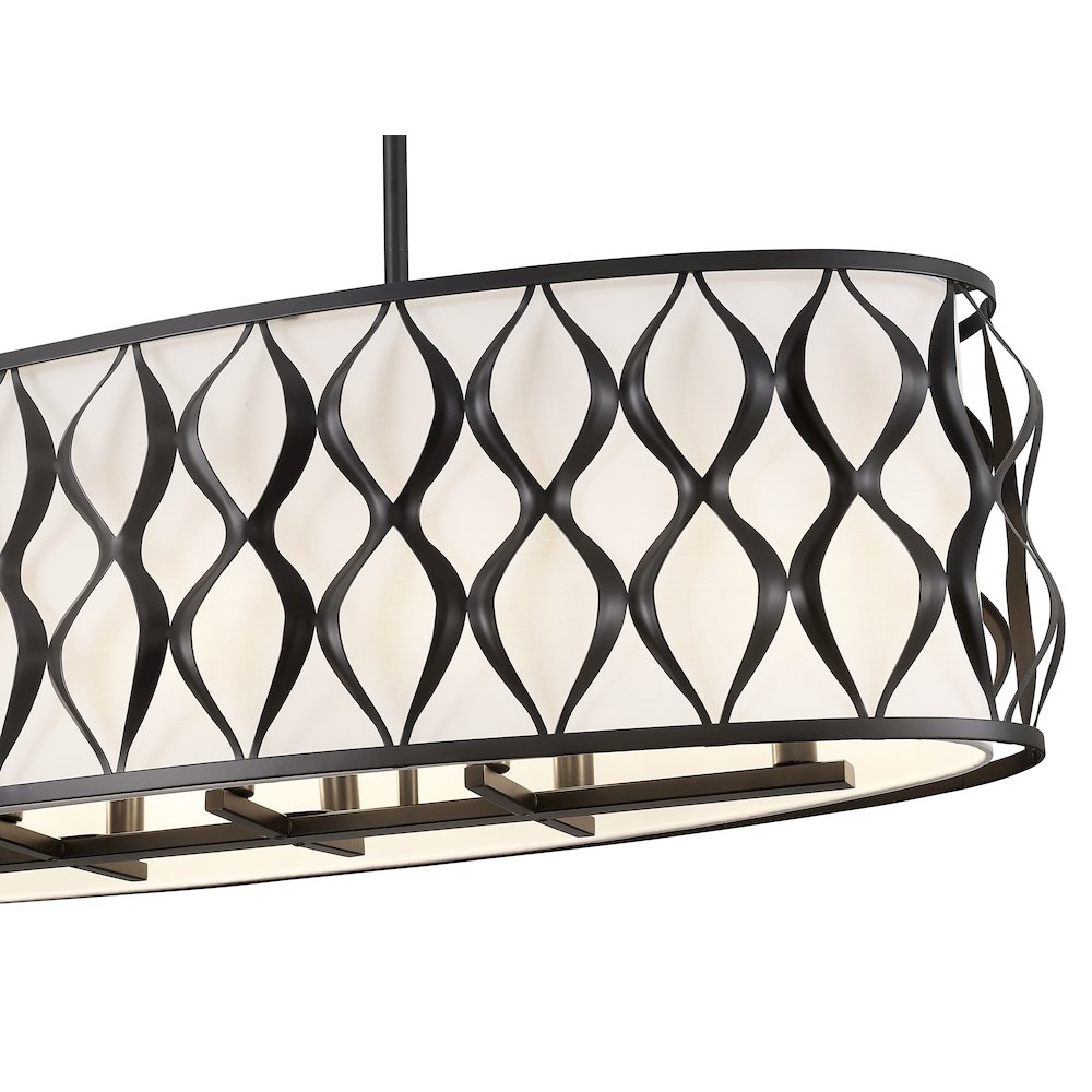 Z-Lite 10 Light Linear Chandelier. Picture 4