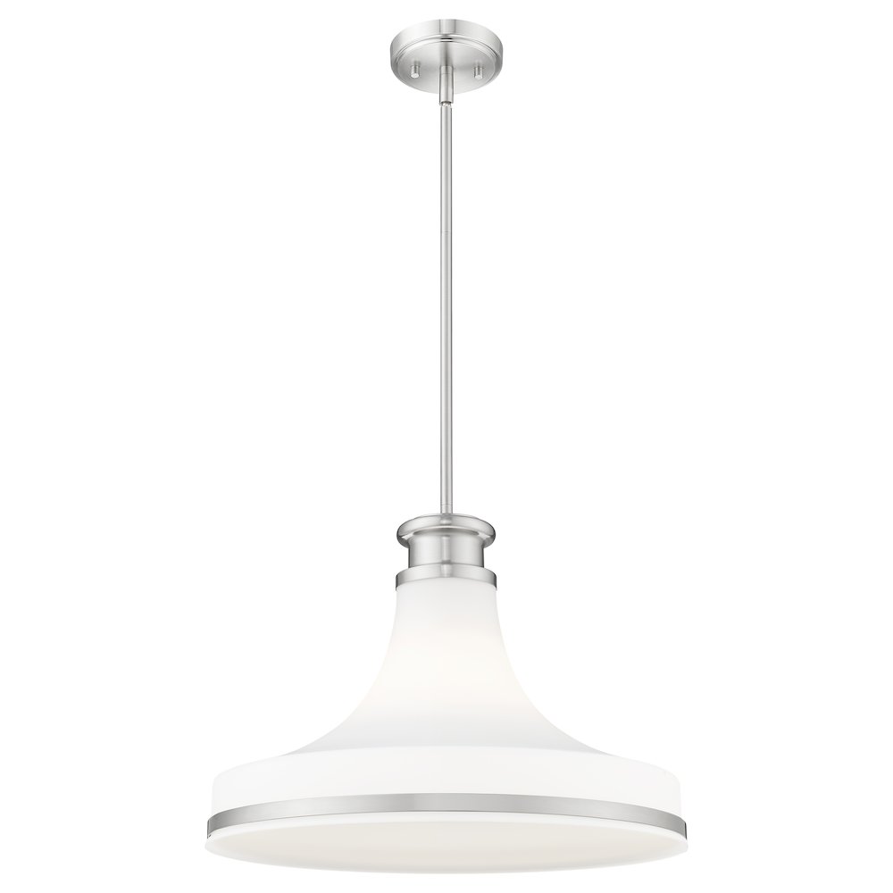 Z-Lite 1 Light Pendant, Brushed Nickel. Picture 3