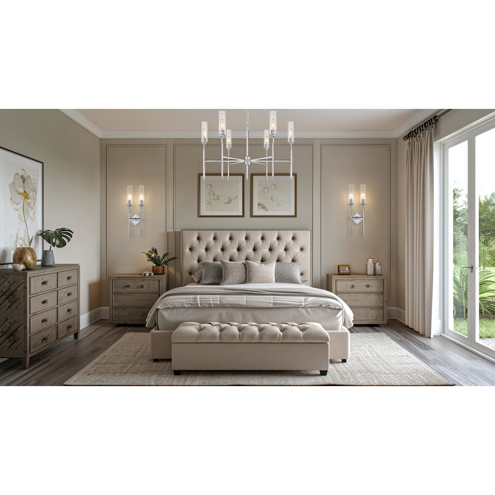 Z-Lite 2 Light Wall Sconce, Brushed Nickel. Picture 5
