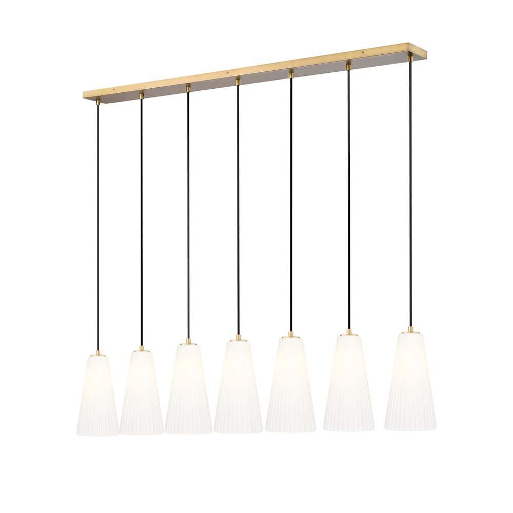 Z-Lite 7 Light Linear Chandelier. Picture 1