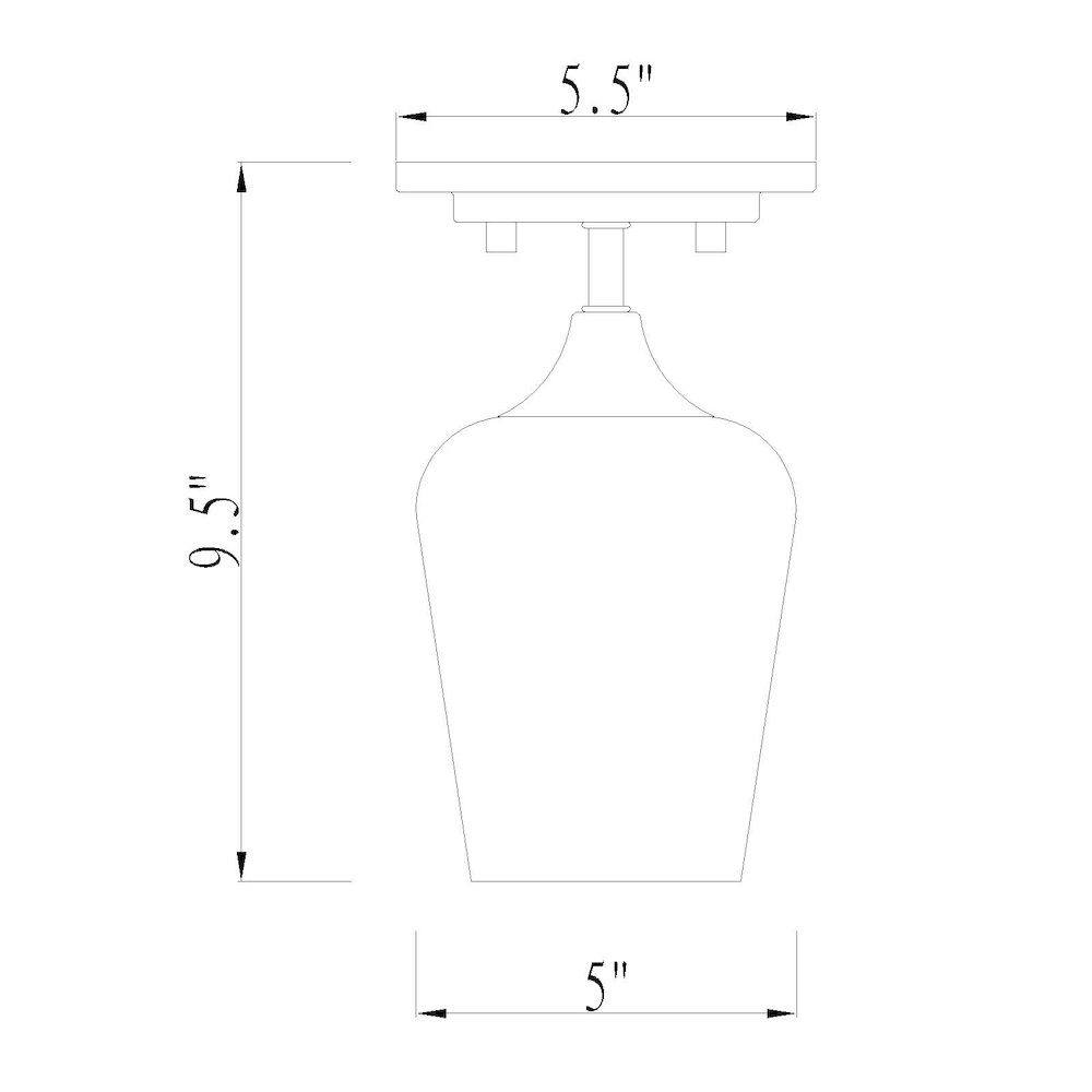 Z-Lite 1 Light Flush Mount. Picture 8