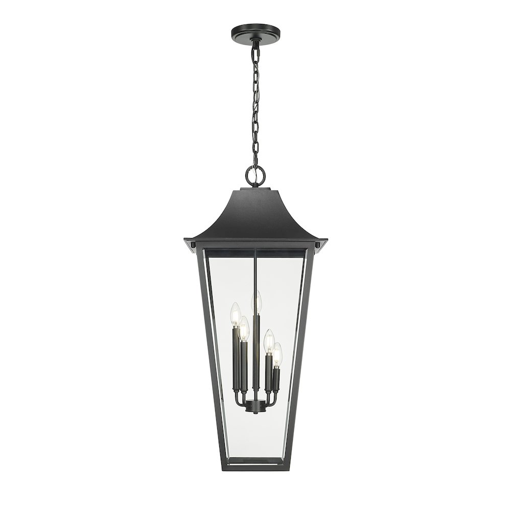 Z-Lite 5 Light Outdoor Chain Mount Ceiling Fixture. Picture 3