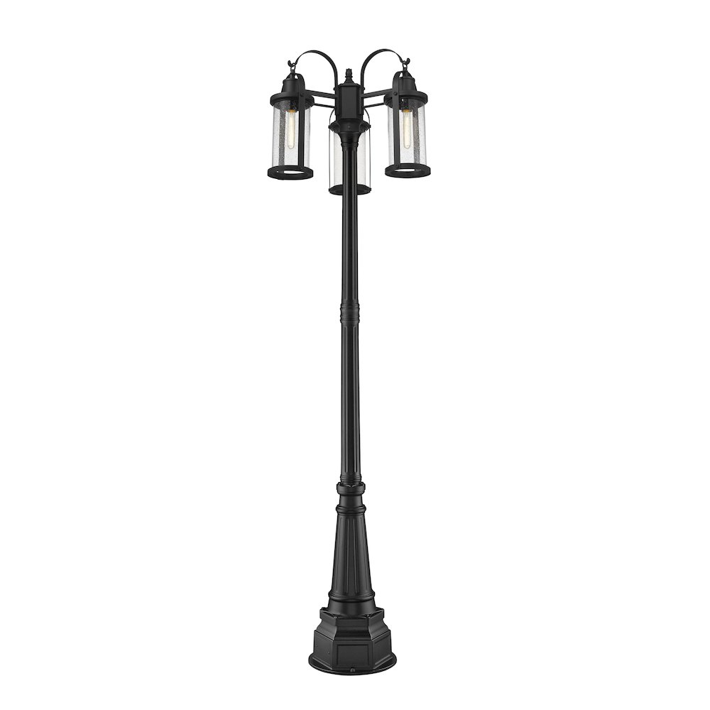 Z-Lite 3 Light Outdoor Post Mounted Fixture. Picture 1