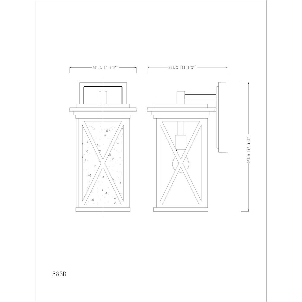 Z-Lite 1 Light Outdoor Wall Light. Picture 8