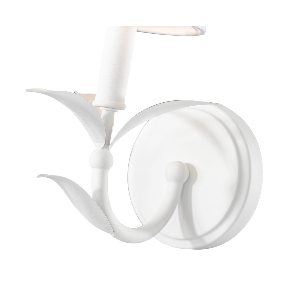 Z-Lite 1 Light Wall Sconce, Textured White. Picture 4