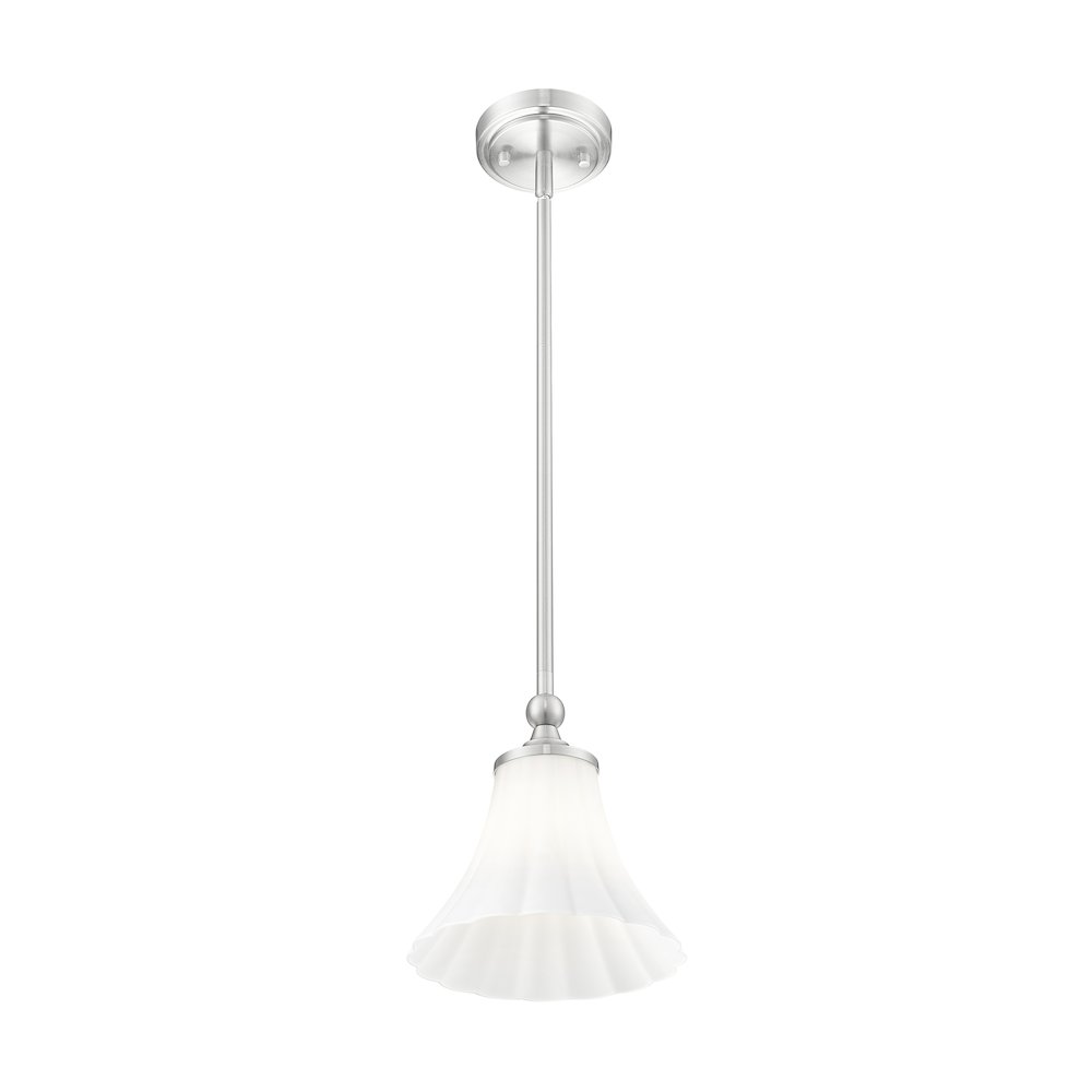 Z-Lite 1 Light Pendant, Brushed Nickel. Picture 2