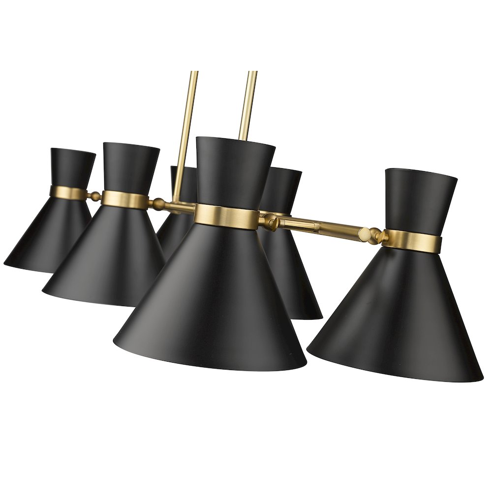Z-Lite 6 Light Linear Chandelier. Picture 4