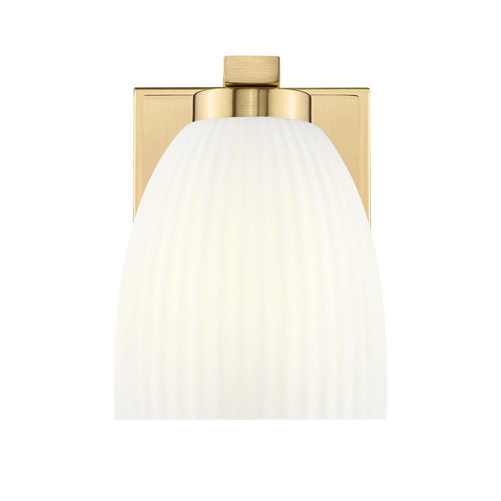Z-Lite Naya 1 Light Wall Sconce in Modern Gold color, Steel frame. Picture 2