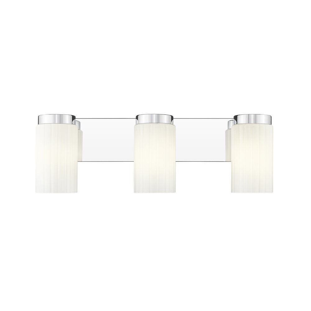 Z-Lite Burk 3 Light Vanity, Chrome. Picture 3