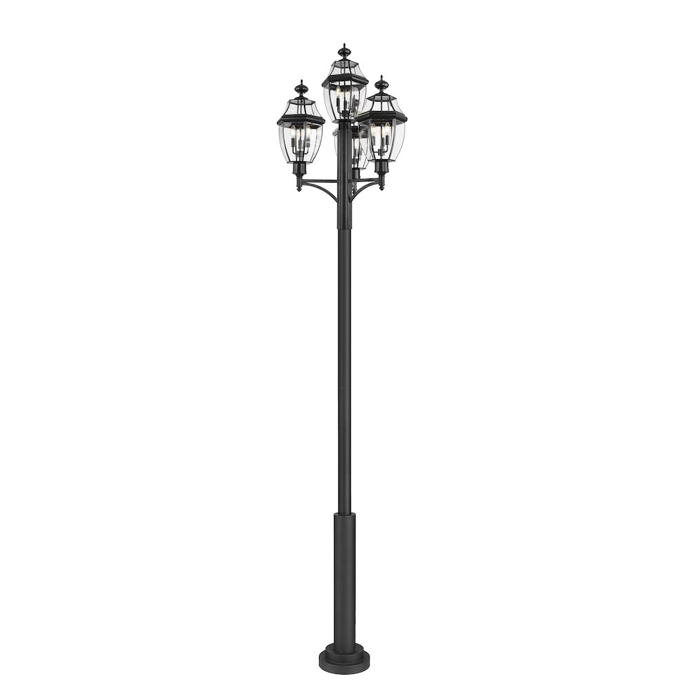 Z-Lite 3 Light Outdoor Post Mount Fixture. Picture 1