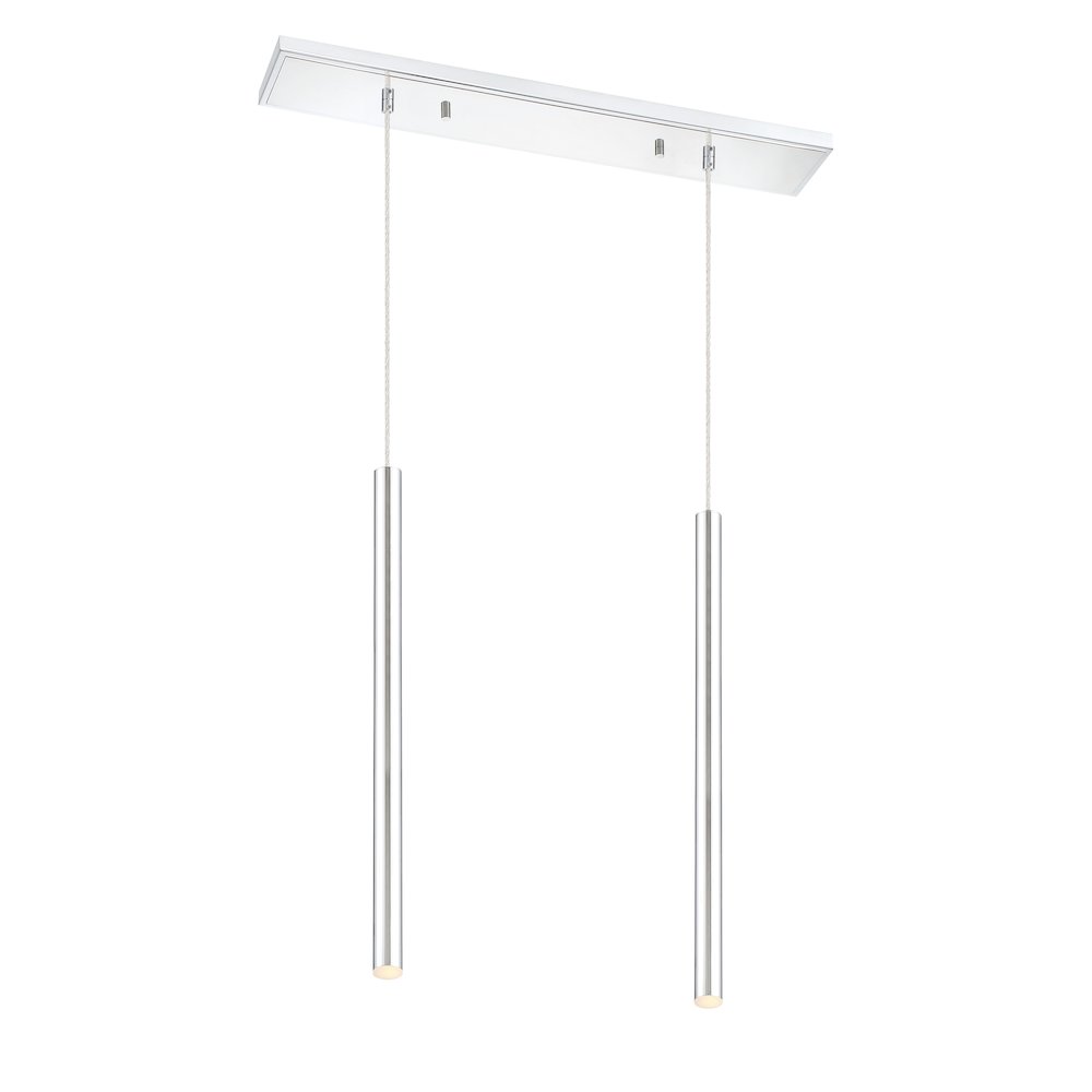 Z-Lite 2 Light Linear Chandelier. Picture 1